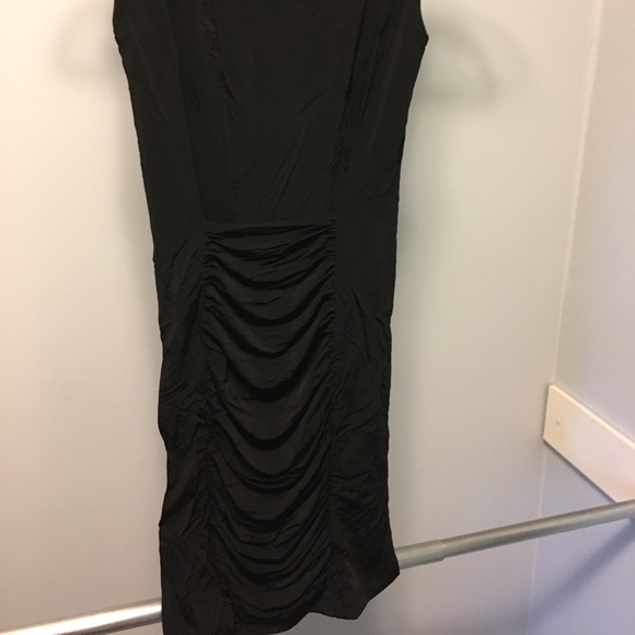 Bebe Low Back Dress with Rouching - Picture 2 of 4